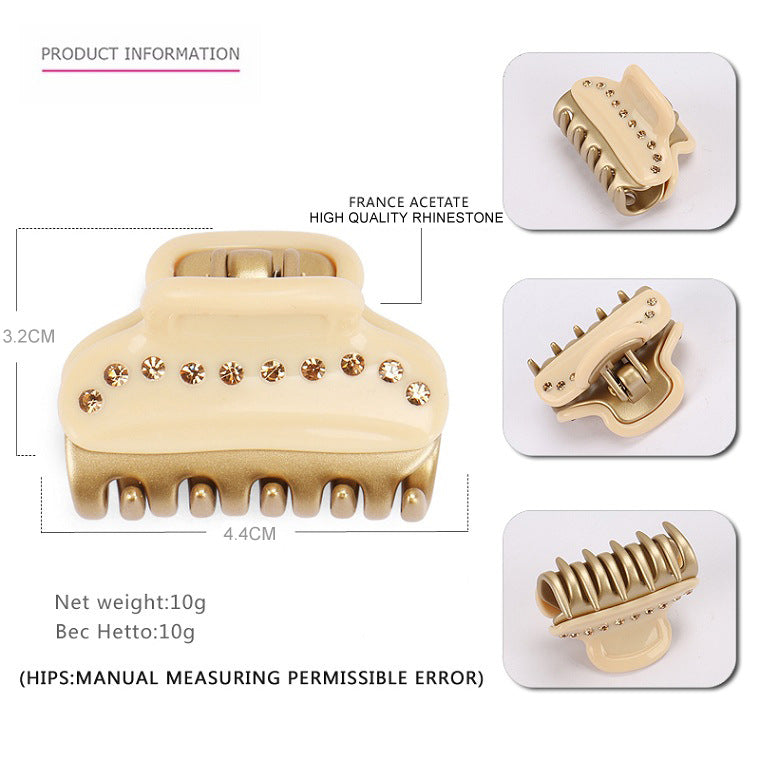 Alexander acetic acid single-row diamond medium hair claw
