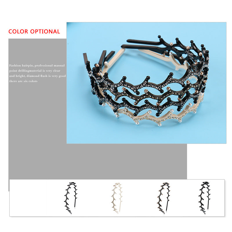 Alexander the same twig acetic acid head headband French retro women's non-slip headband hairpin hair accessories factory direct sales