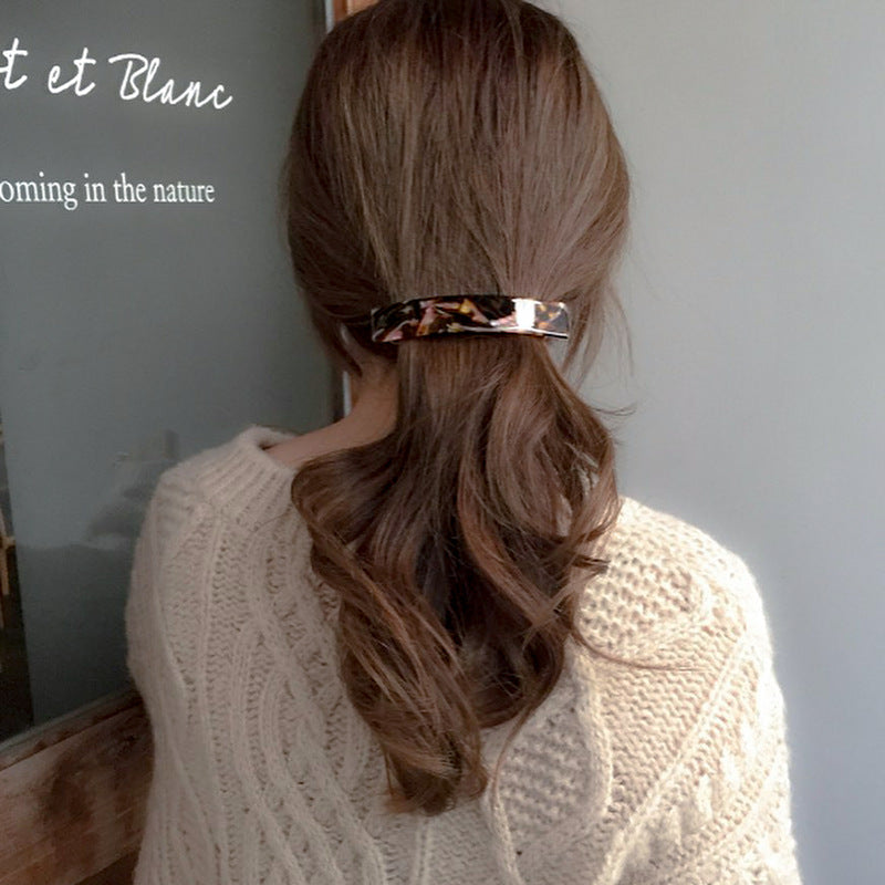 girl square spring hair clip