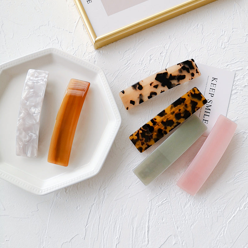 girl square spring hair clip