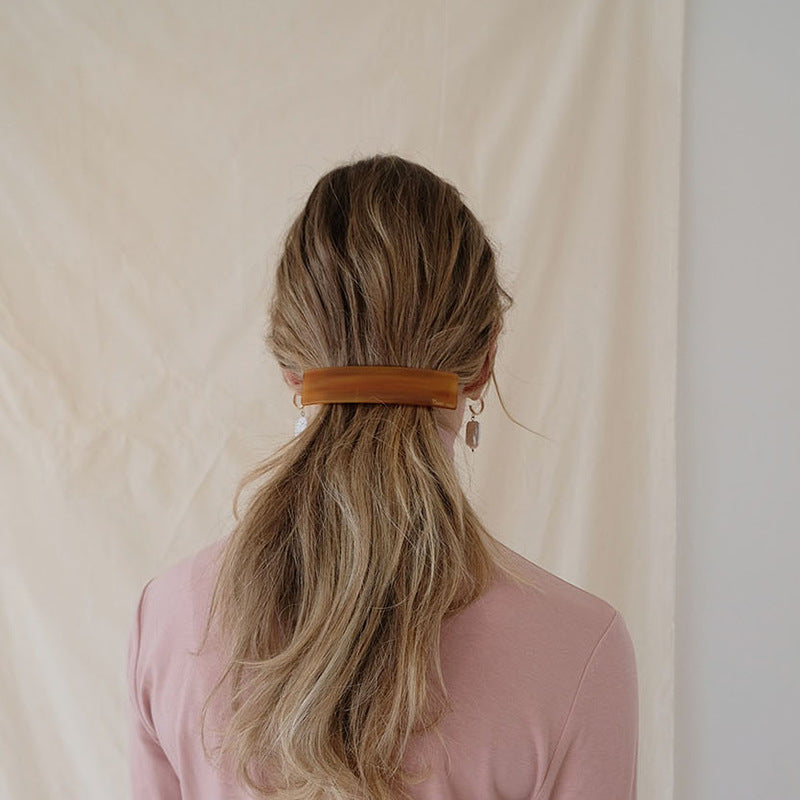 girl square spring hair clip