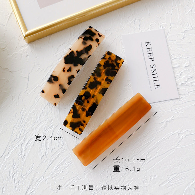 girl square spring hair clip