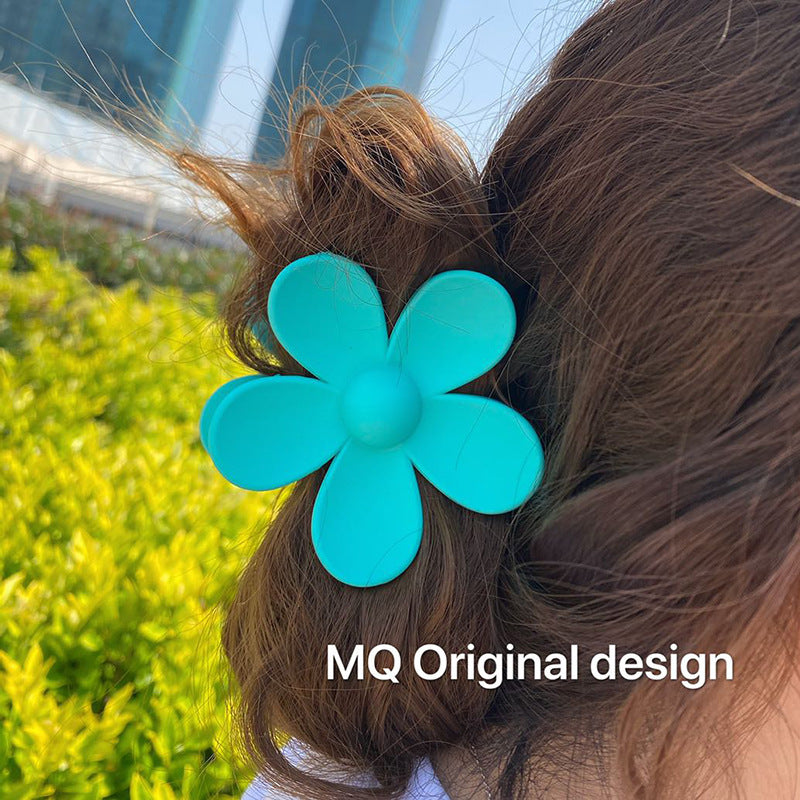 big flower hair claw
