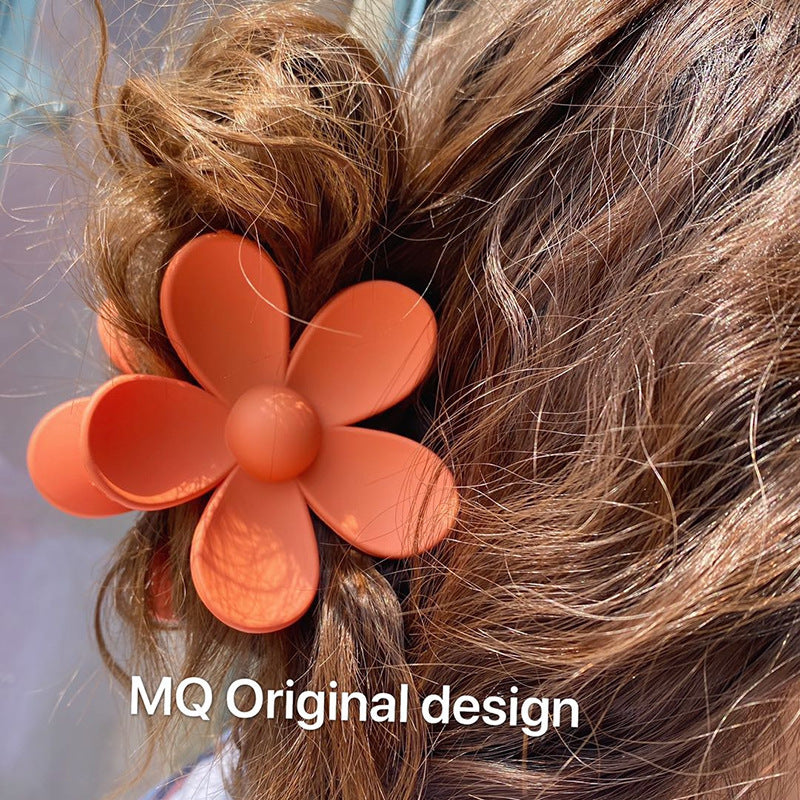 big flower hair claw