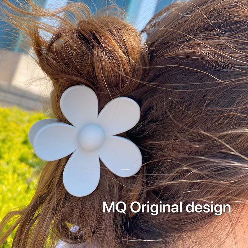 big flower hair claw