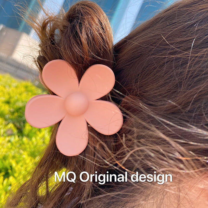 big flower hair claw