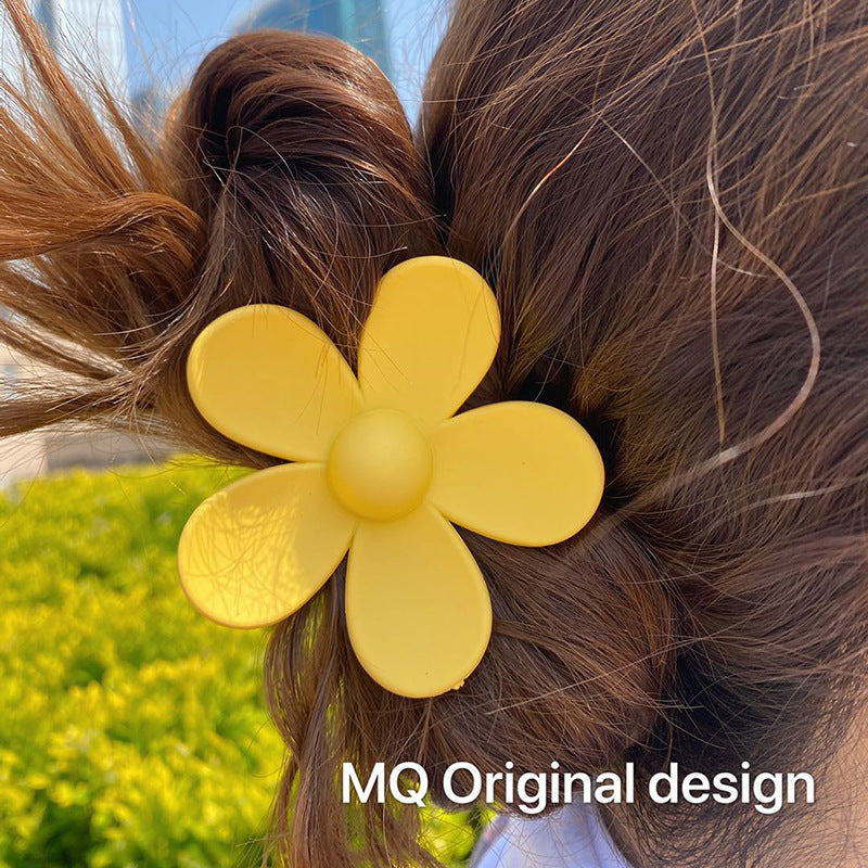 big flower hair claw