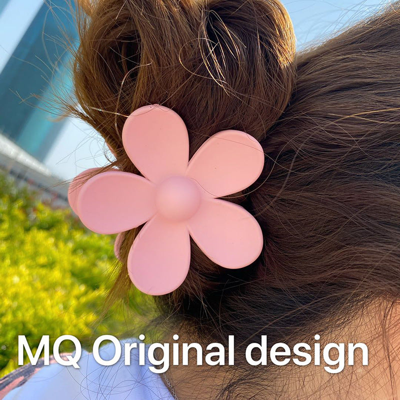 big flower hair claw