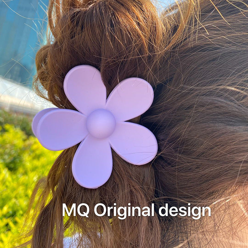 big flower hair claw