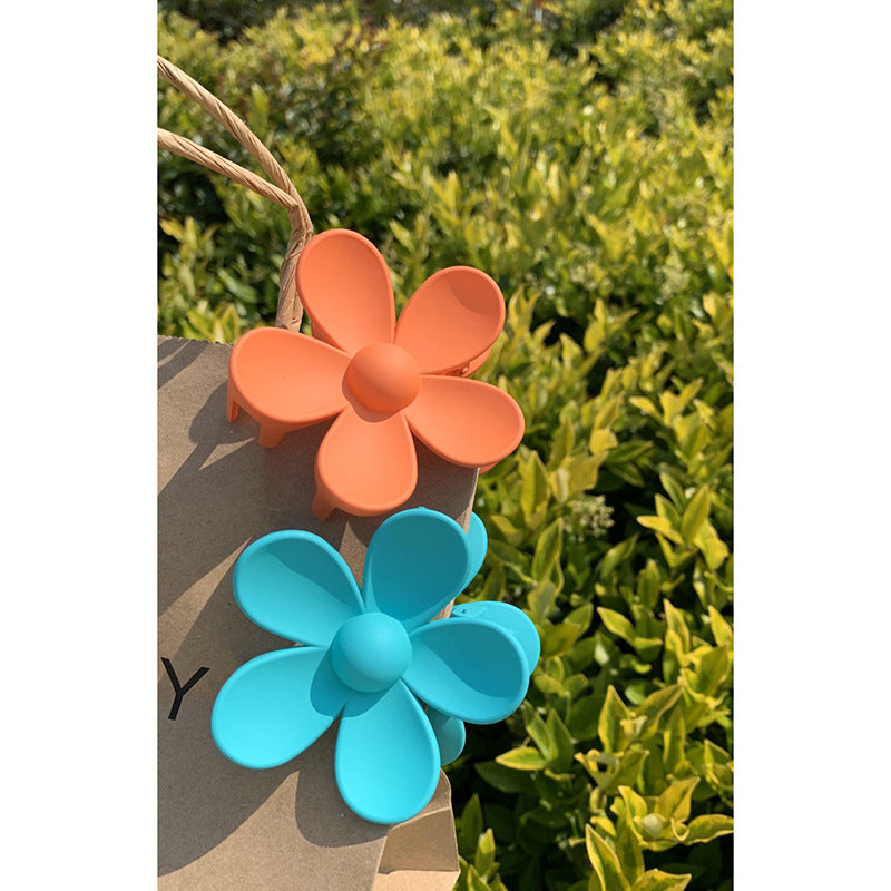 big flower hair claw