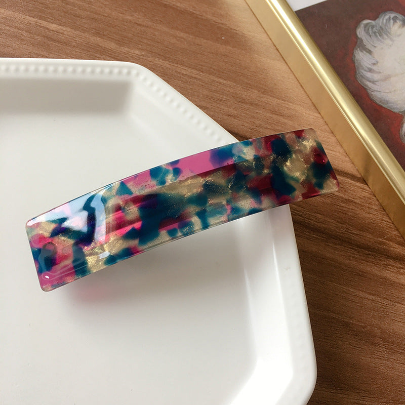 girl square spring hair clip