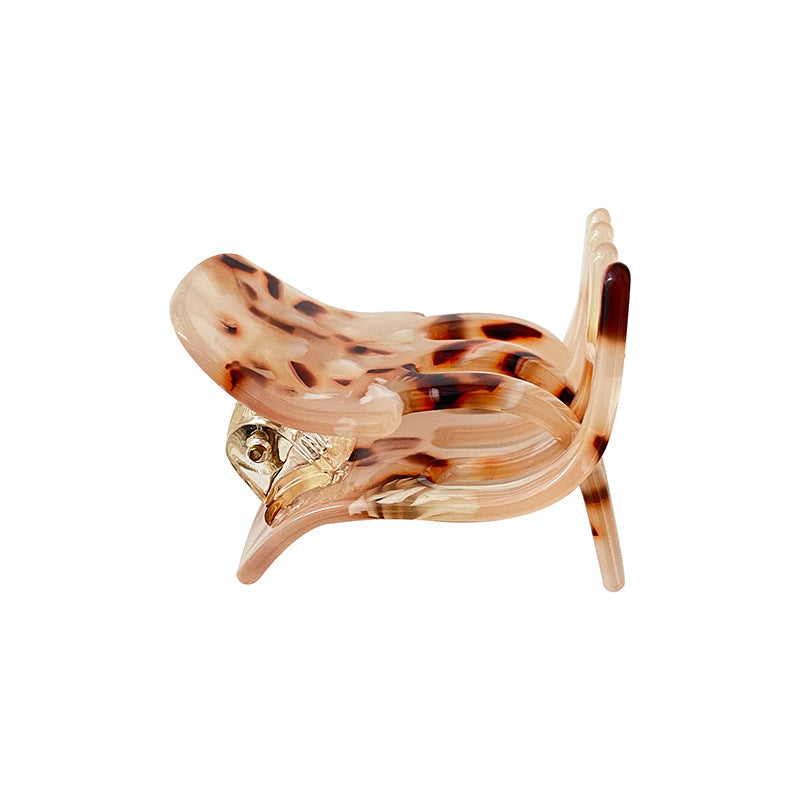 European and American simple hairpin wholesale literary and retro temperament disc hair grab clip small acetic acid plate high ponytail hair accessories