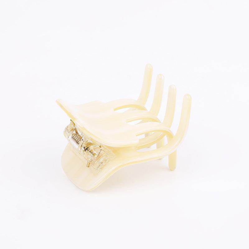European and American simple hairpin wholesale literary and retro temperament disc hair grab clip small acetic acid plate high ponytail hair accessories