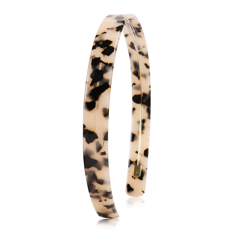 Alexander Simple 1.5cm wide acetic acid plate headband