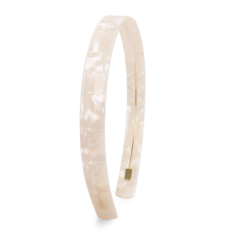 Alexander Simple 1.5cm wide acetic acid plate headband