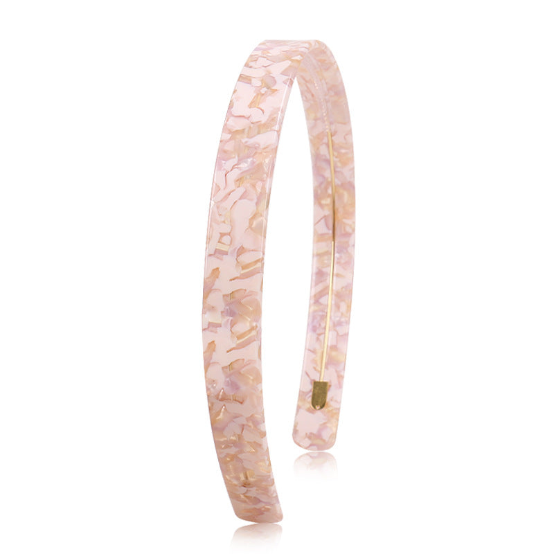 Alexander Simple 1.5cm wide acetic acid plate headband