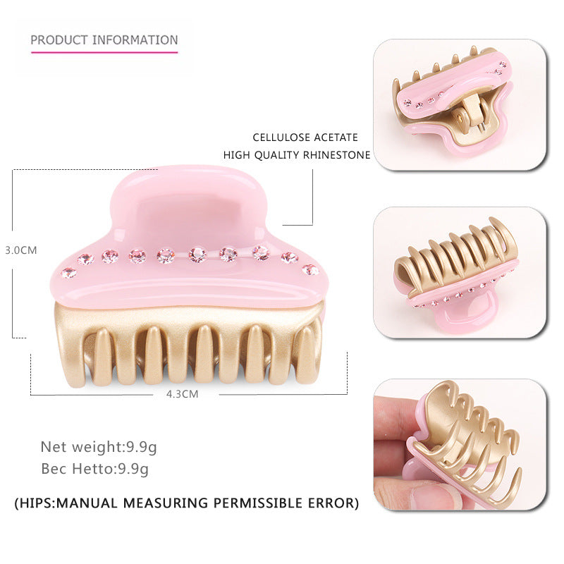 Alexander acetic acid single-row diamond medium hair claw