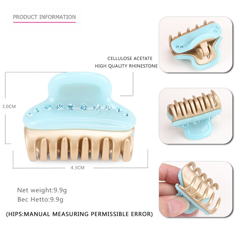 Alexander acetic acid single-row diamond medium hair claw