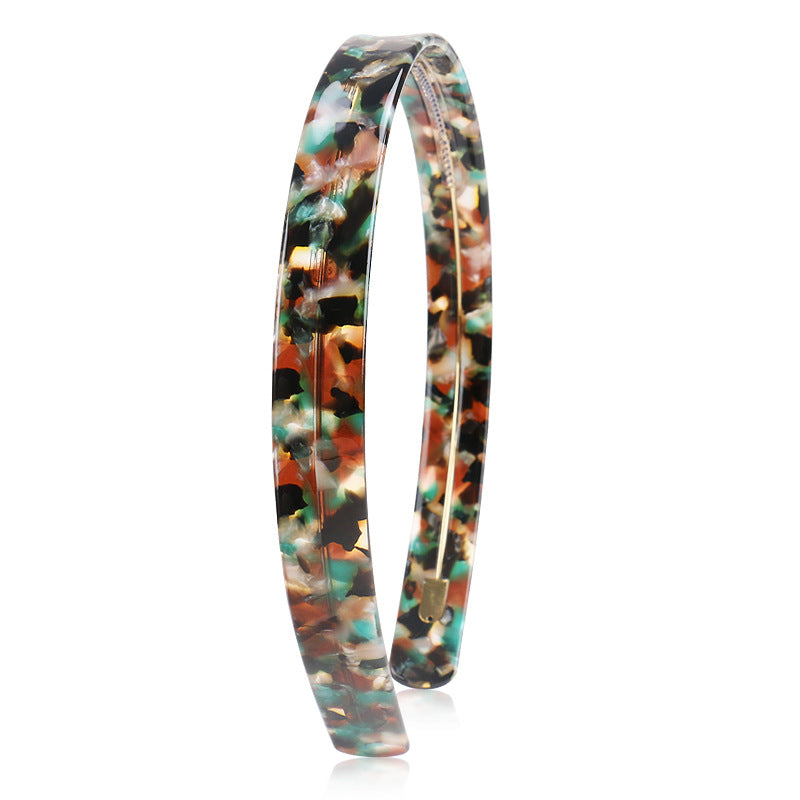 Alexander Simple 1.5cm wide acetic acid plate headband