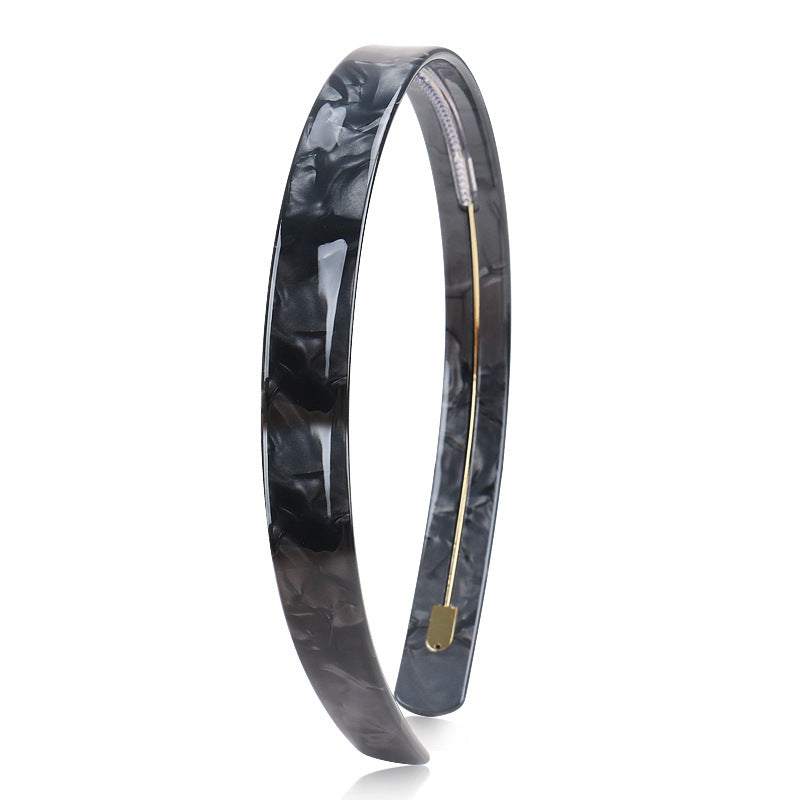 Alexander Simple 1.5cm wide acetic acid plate headband