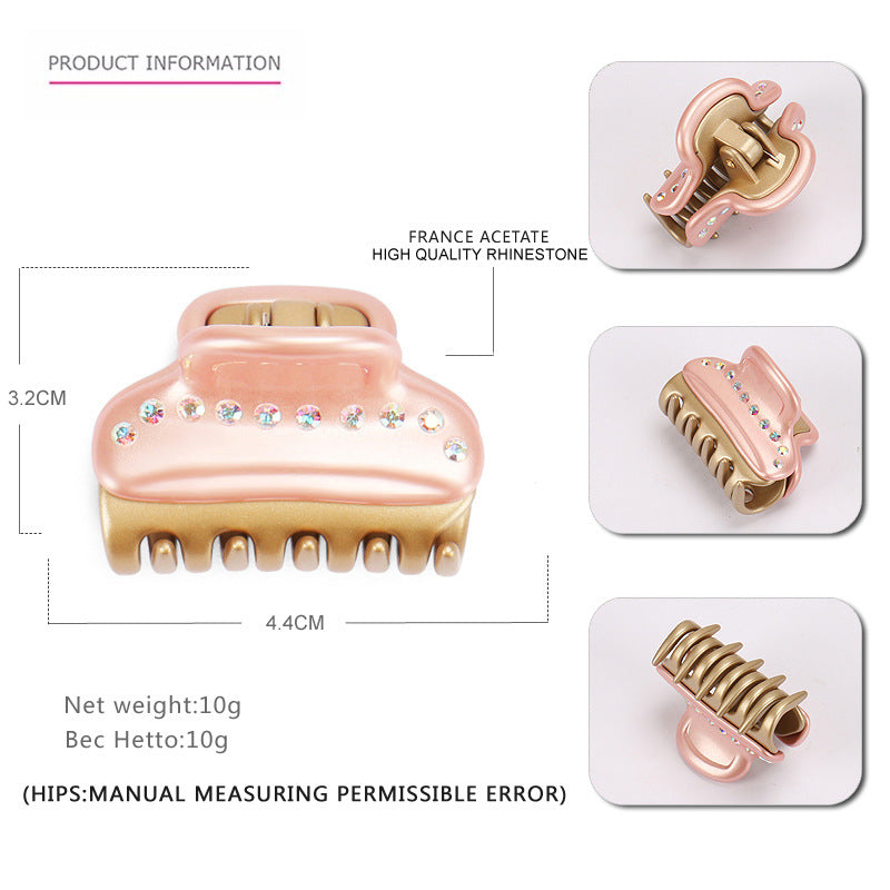 Alexander acetic acid single-row diamond medium hair claw