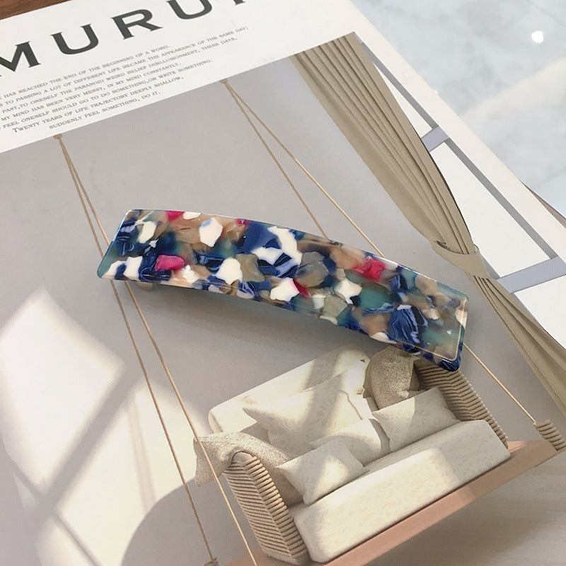 girl square spring hair clip