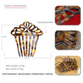 Factory direct sales, new hollow acetic acid hair combhair accessories, seven-tooth hair comb
