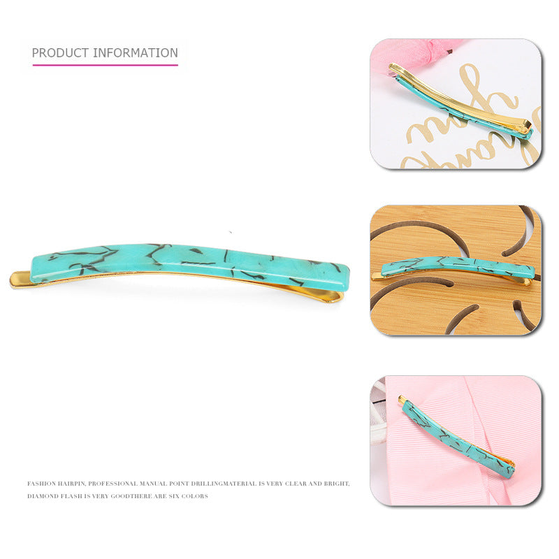 Japanese bangs hairpin acetic acid plate hairpin edge clip