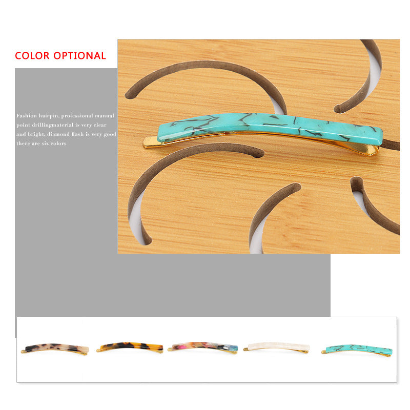 Japanese bangs hairpin acetic acid plate hairpin edge clip