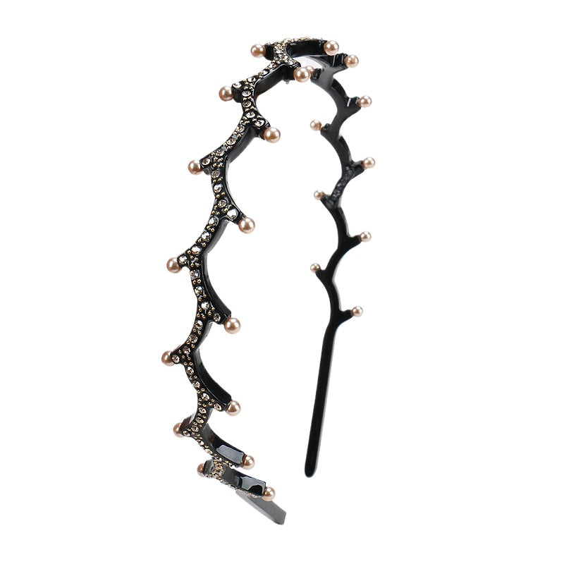 Alexander the same twig acetic acid head headband French retro women's non-slip headband hairpin hair accessories factory direct sales