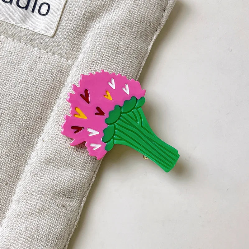 Animal Flower Acetate Duckbill Clip Side Clip Hair Clip