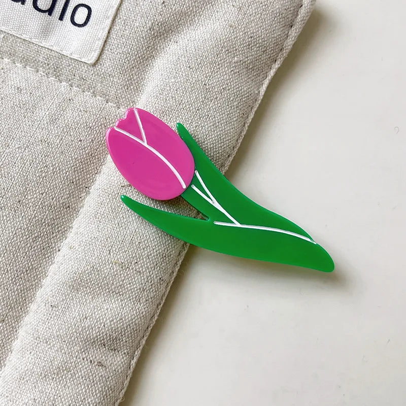 Animal Flower Acetate Duckbill Clip Side Clip Hair Clip
