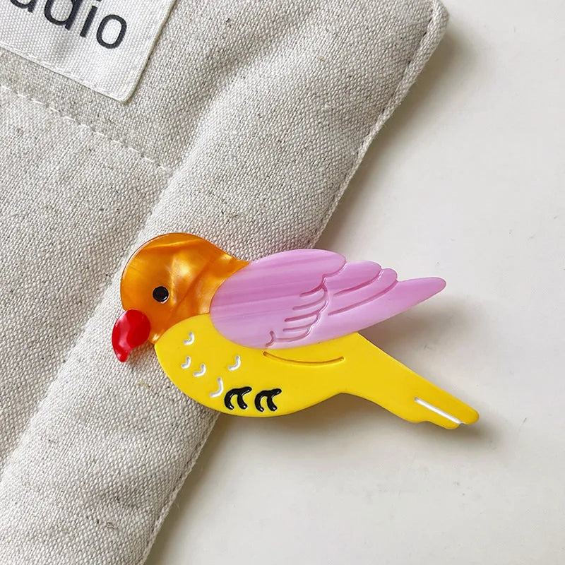 Animal Flower Acetate Duckbill Clip Side Clip Hair Clip
