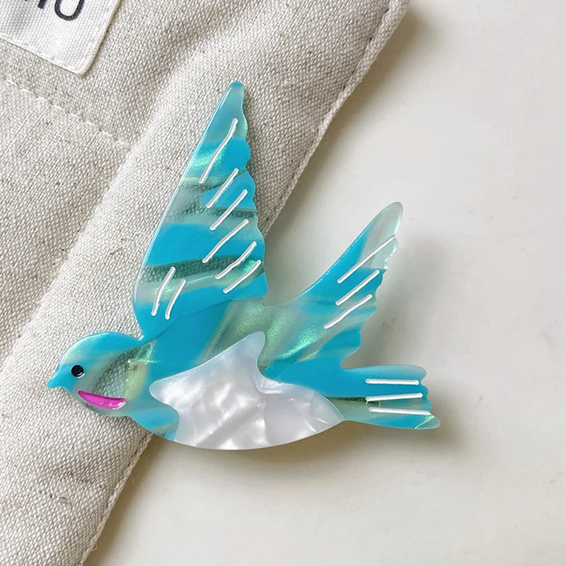 Animal Flower Acetate Duckbill Clip Side Clip Hair Clip