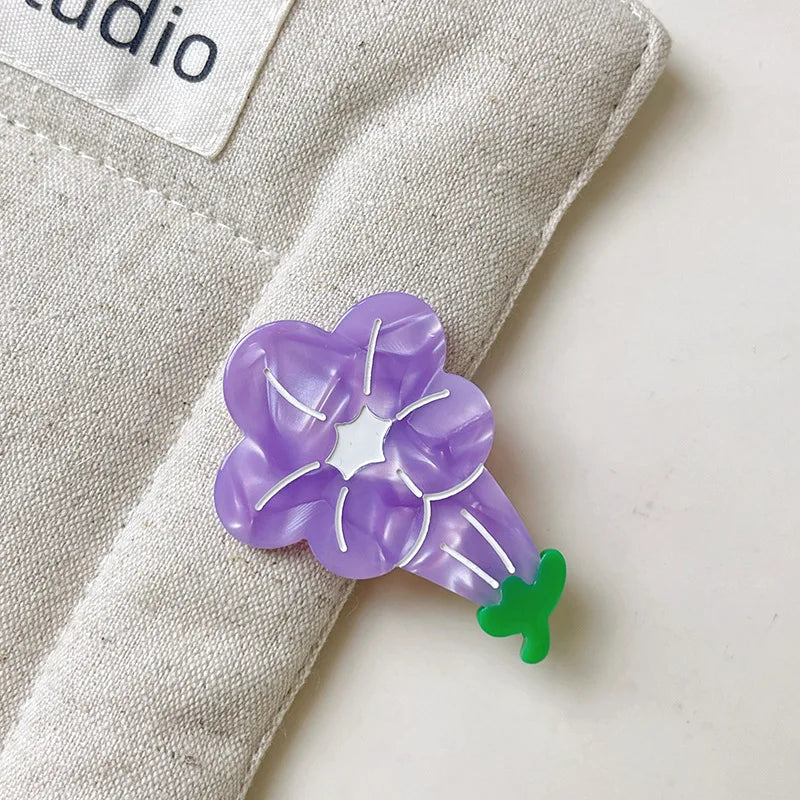 Animal Flower Acetate Duckbill Clip Side Clip Hair Clip