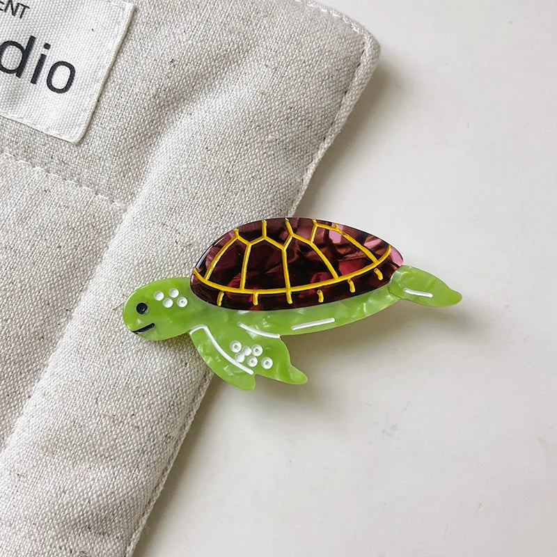 Animal Flower Acetate Duckbill Clip Side Clip Hair Clip