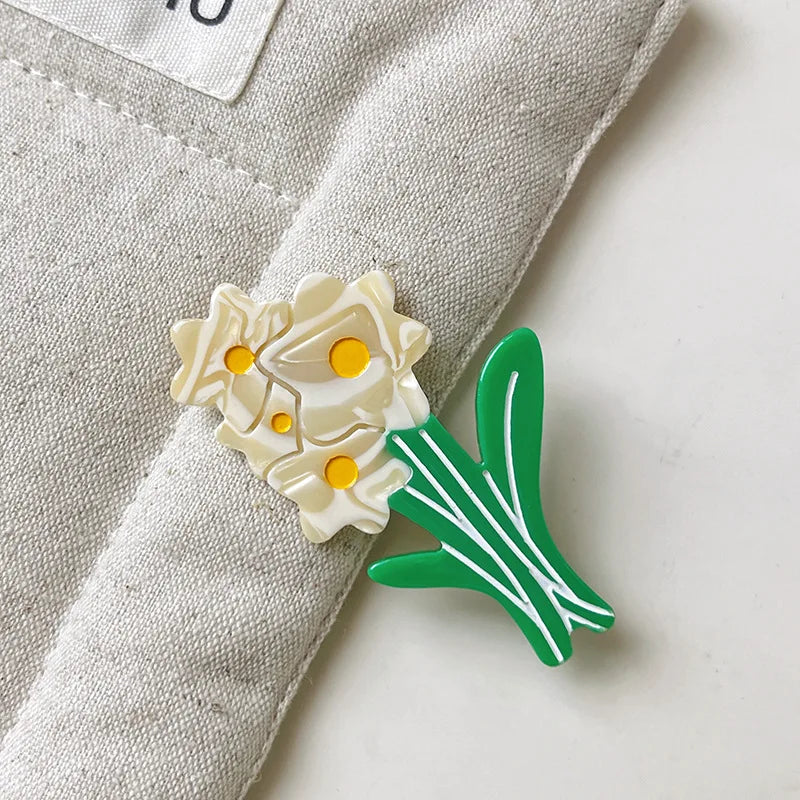 Animal Flower Acetate Duckbill Clip Side Clip Hair Clip