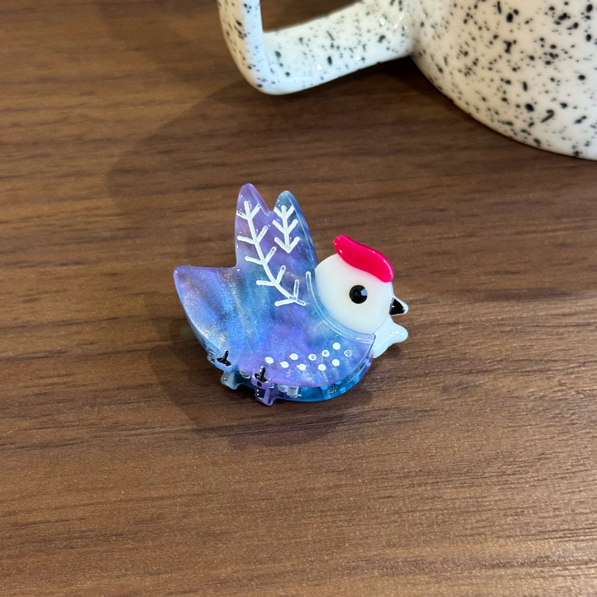 Mini bird hair claw