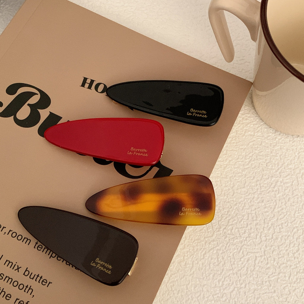 Retro acetic acid water droplets broken hair clip