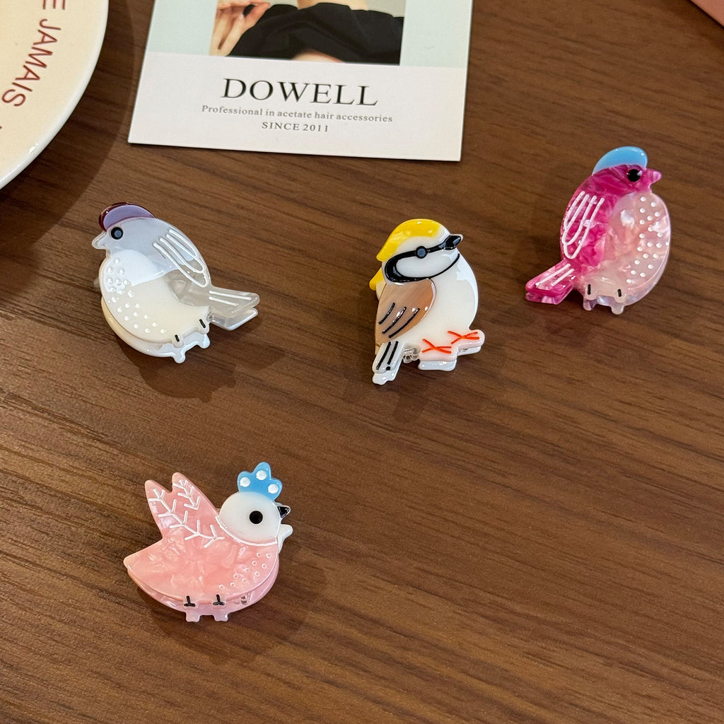 Mini bird hair claw