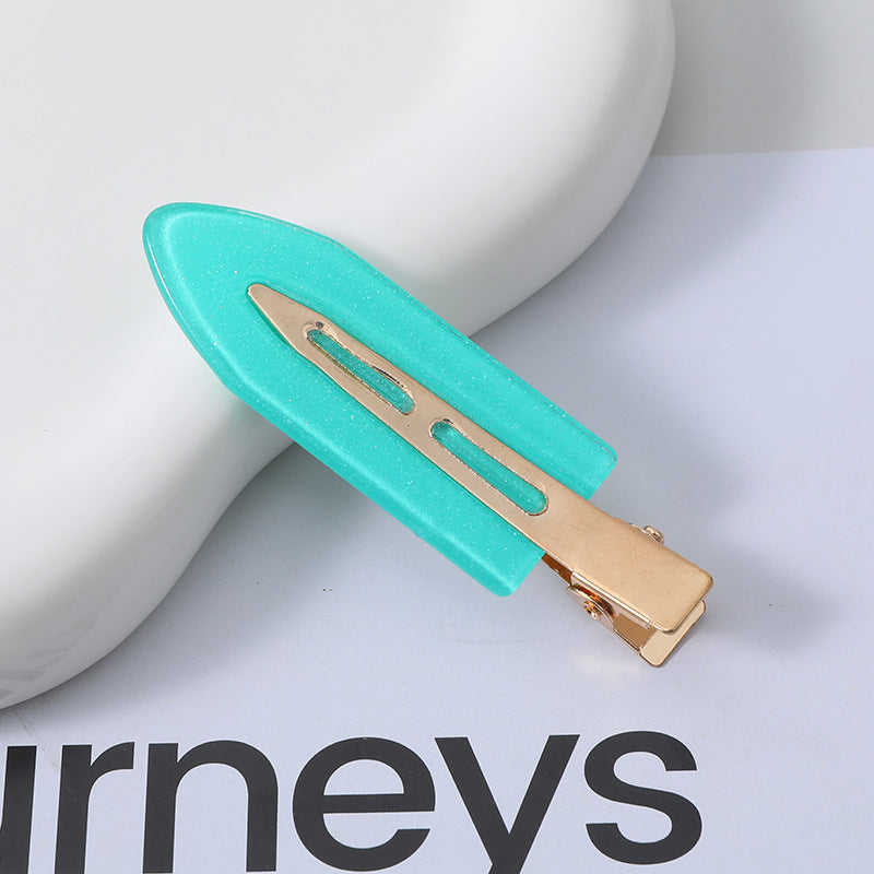 New Internet celebrity women's acetic acid plate seamless hairpin