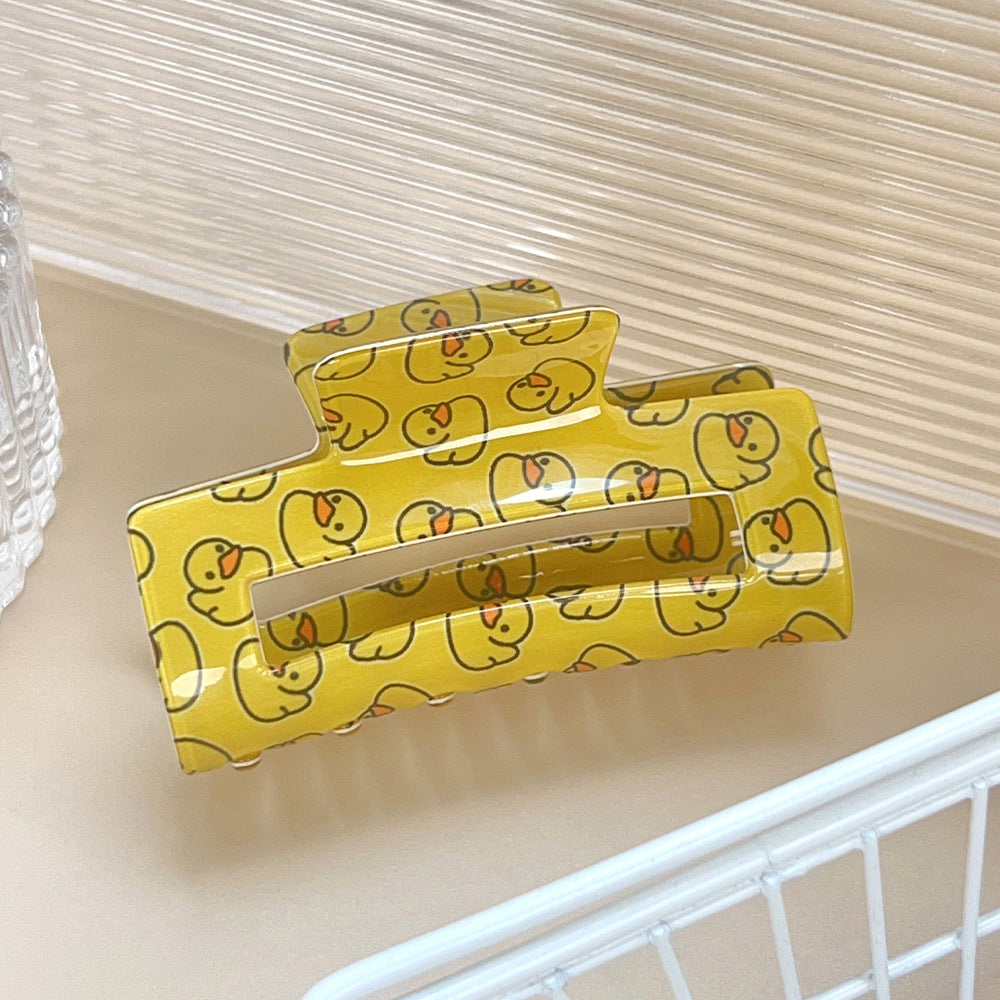 Yellow Duck Hair Claw