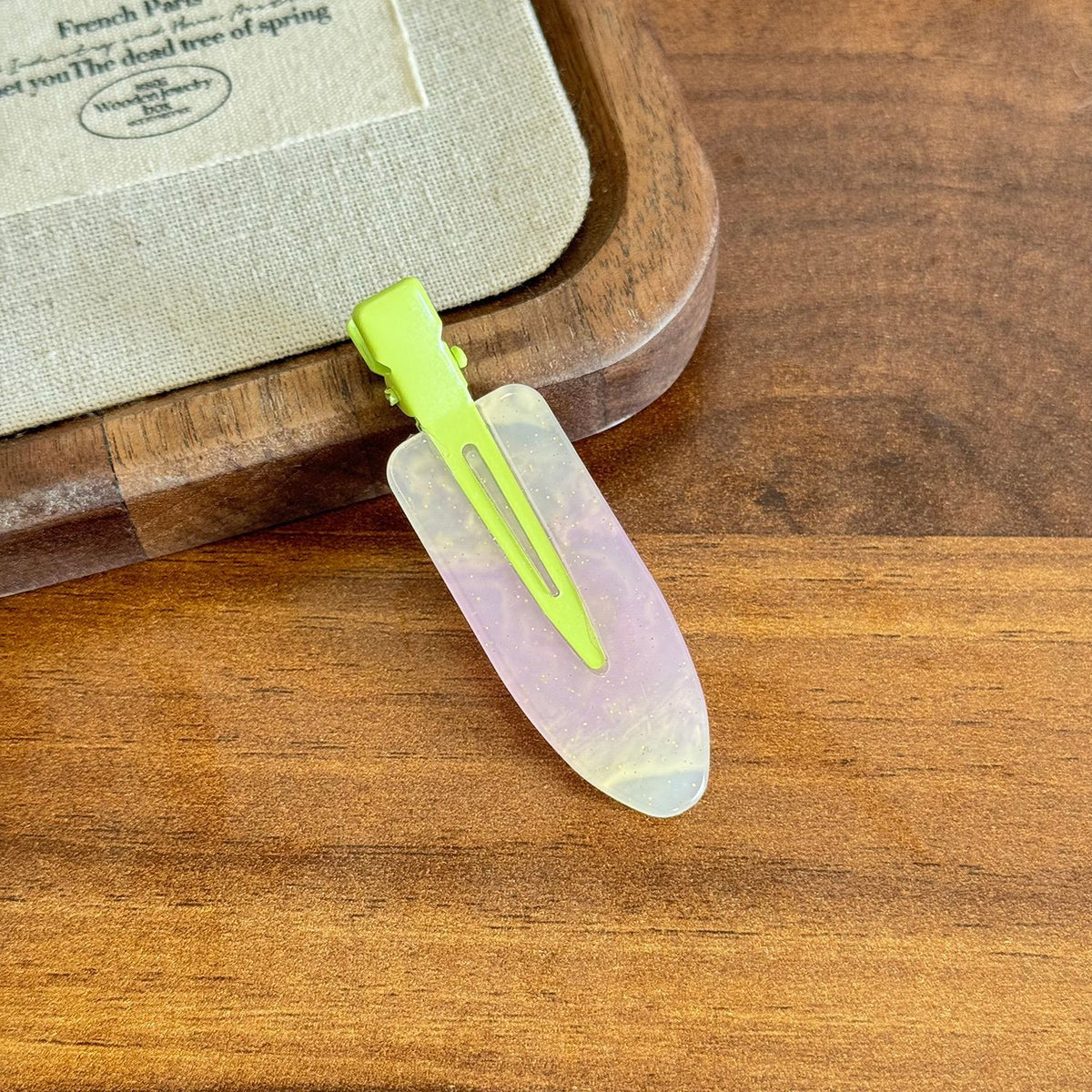 Candy color jelly one-word clip duck bill clip basic versatile seamless hairpin