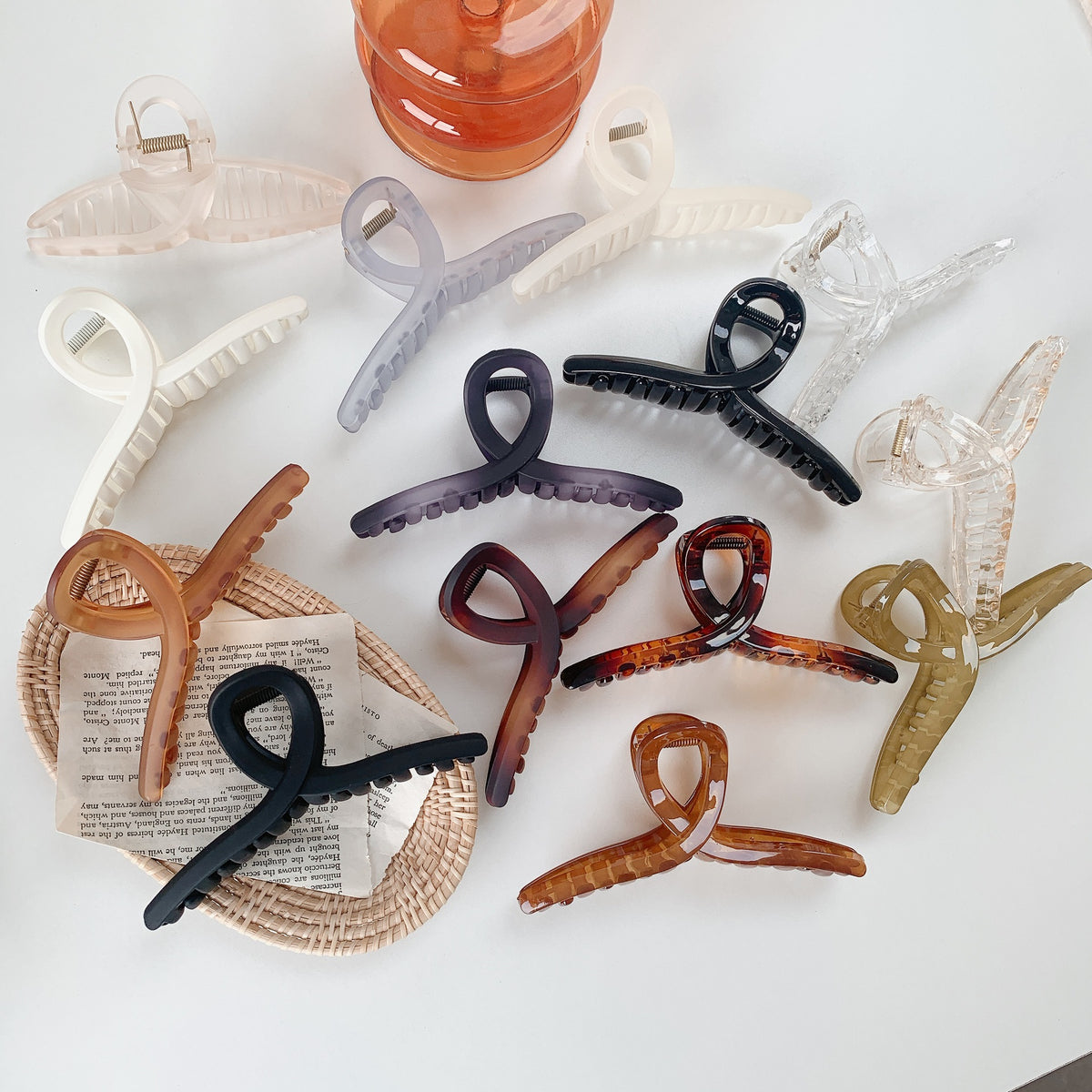 Morandi matte hairpin matte texture large hair claw