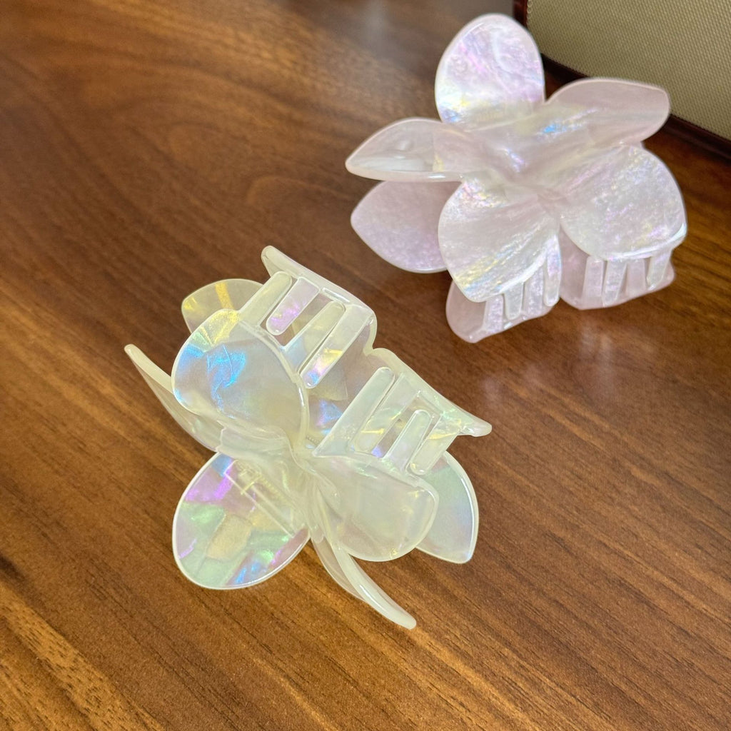 Premium sense colorful egg flower hair claw