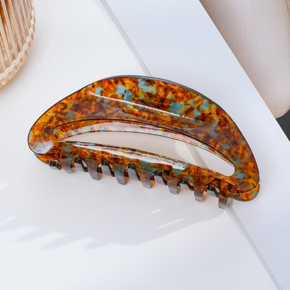 French acetic acid hairpin retro hollow tortoiseshell hair claw