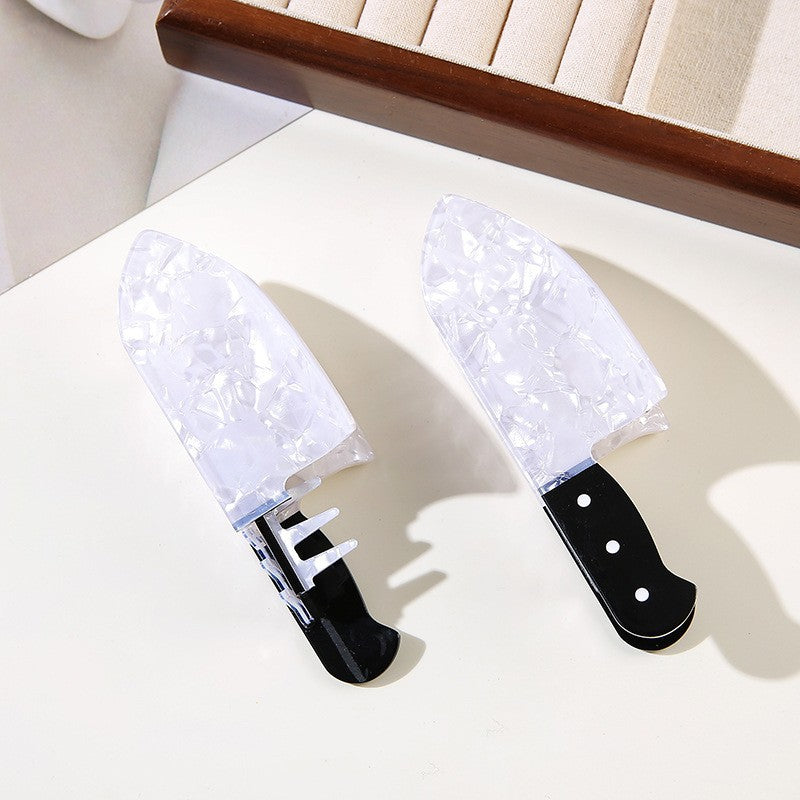 Christmas Knife Hair Claw