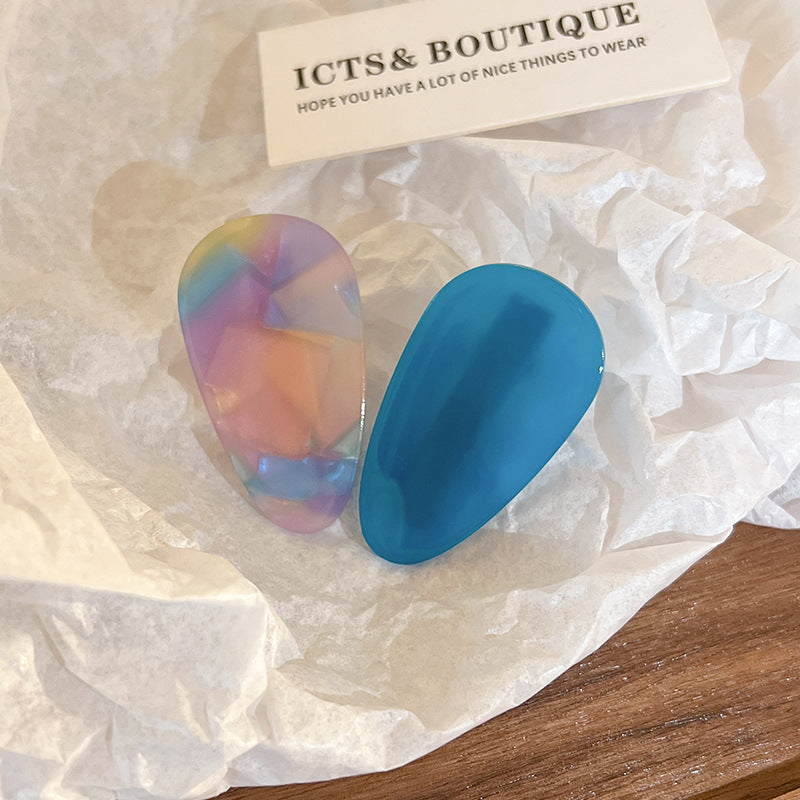 2pcs Teardrop-shaped Hair Clip