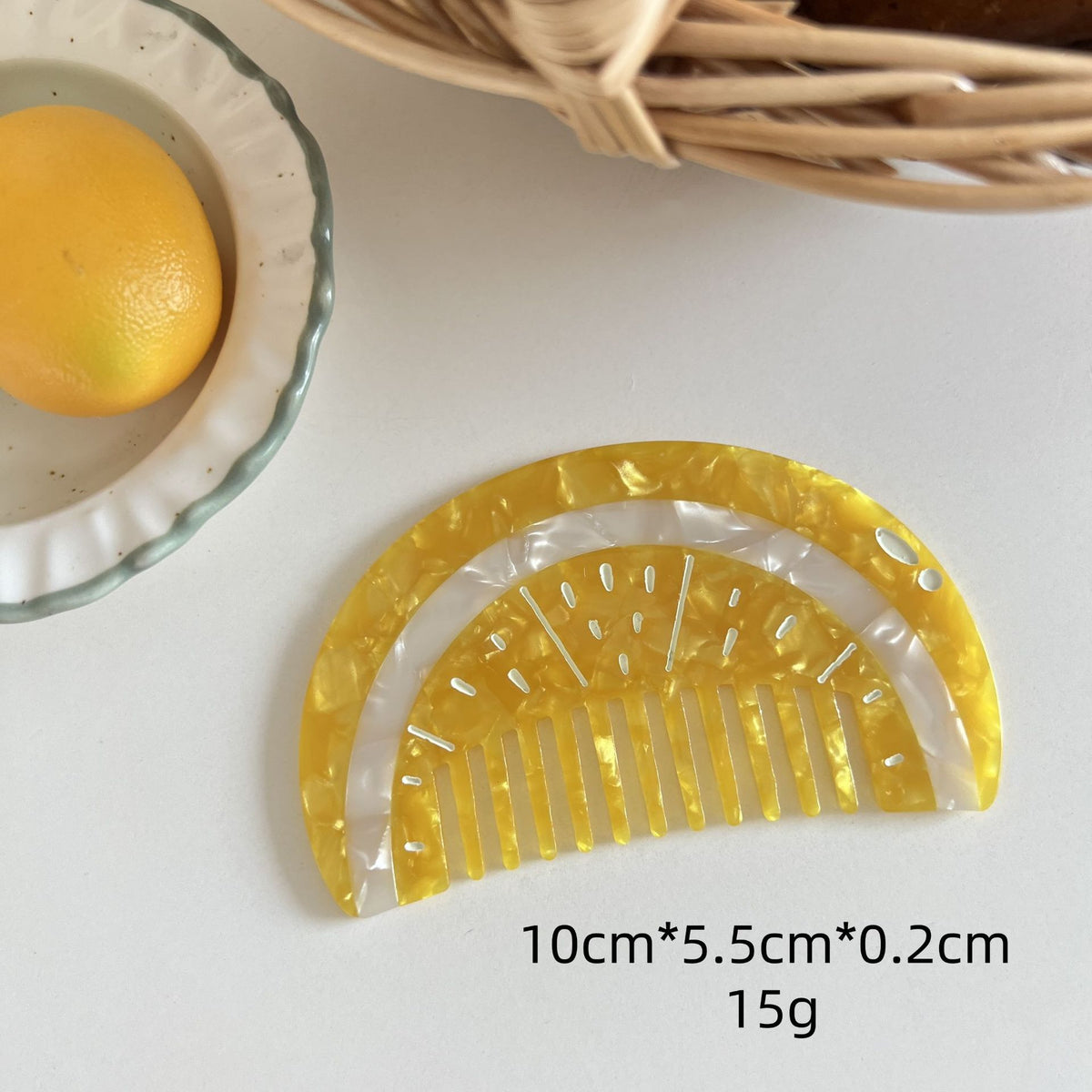 fruit hair comb fun ice cream burger acetic acid comb cute color matching female hair comb