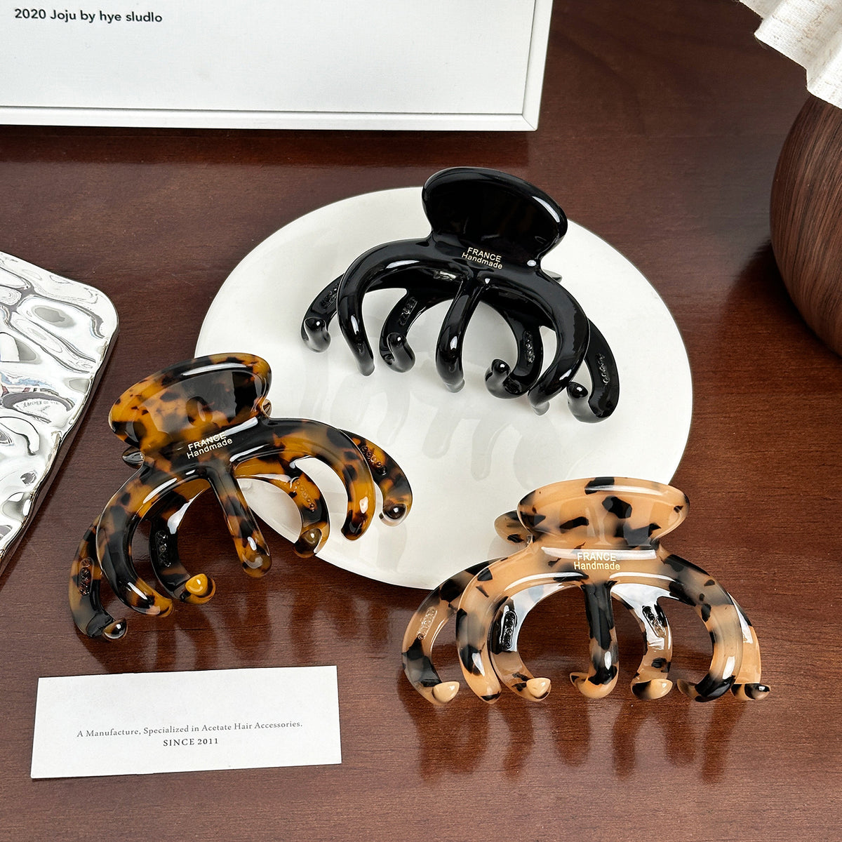 thickened 4MM retro octopus hair claw